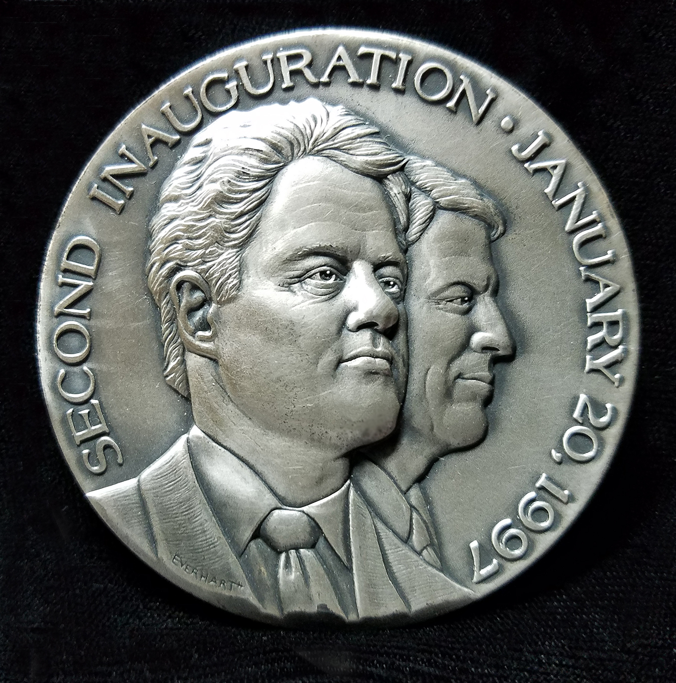 Clinton Inaugural Medal obverse